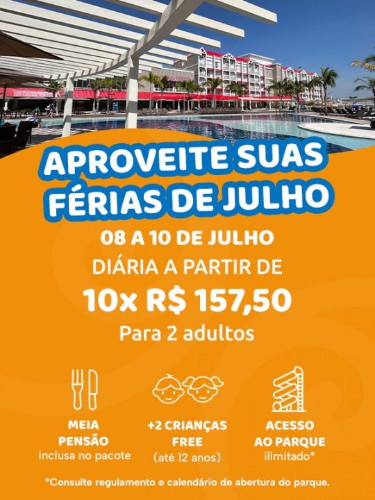 Férias de Julho no São Pedro Thermas Resort 