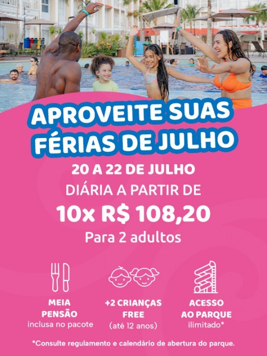 Férias de Julho no São Pedro Thermas Resort